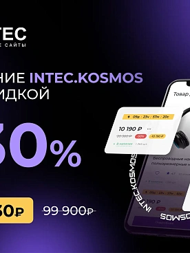 Скидка 30% на готовое решение до конца месяца! INTEC.KOSMOS